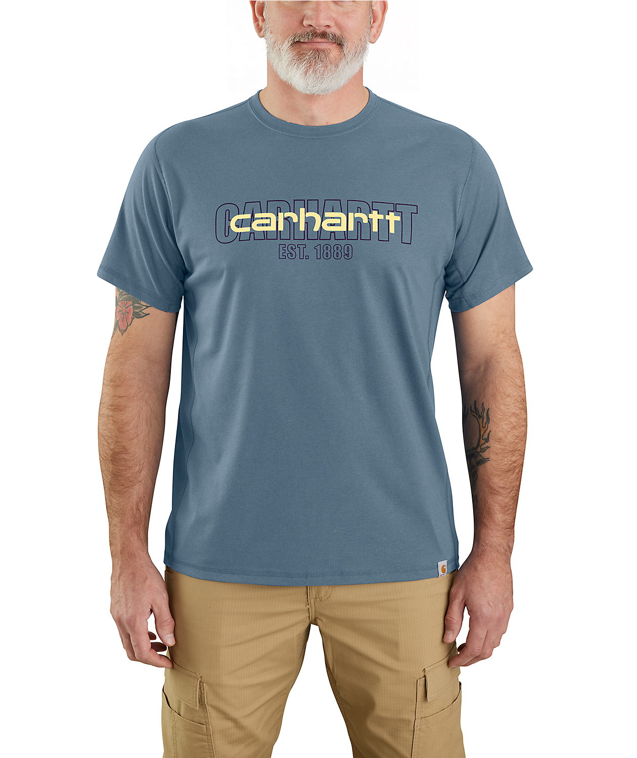 Carhartt Force Logo Graphic T-shirt, Thundercloud