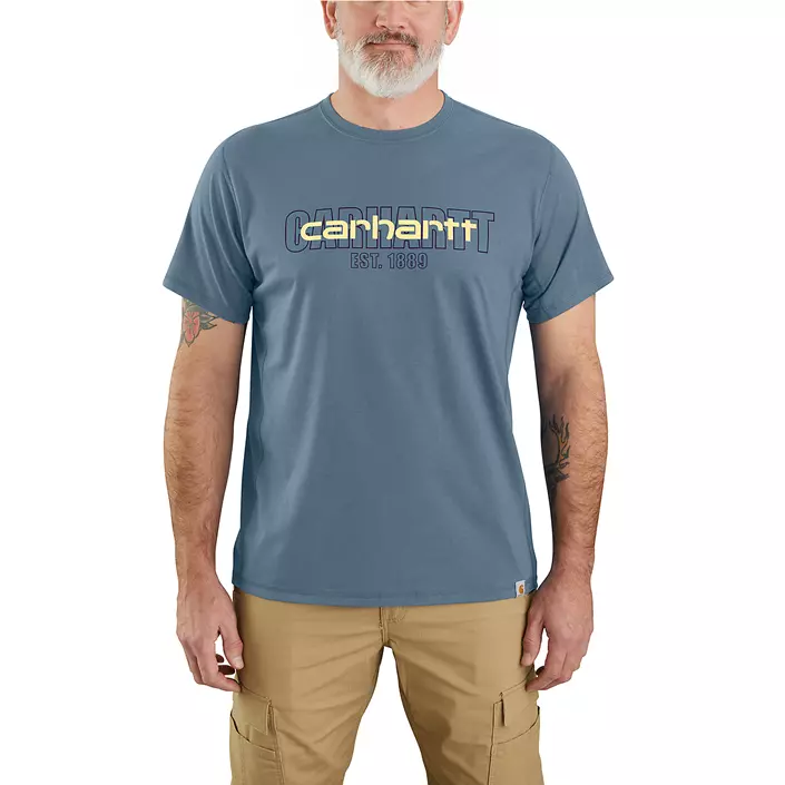 Carhartt Force Logo Graphic T-skjorte, Thundercloud, large image number 1
