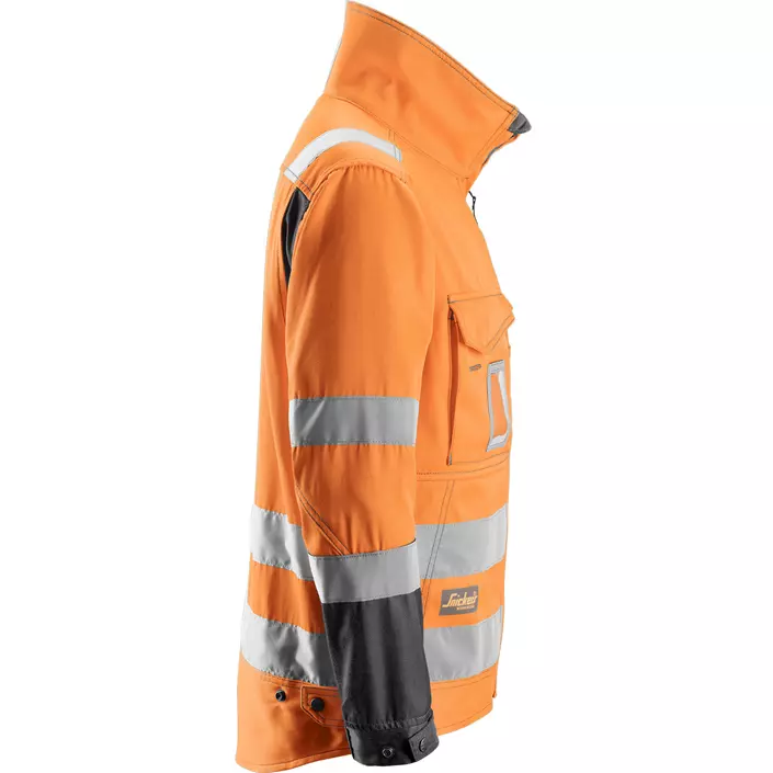 Snickers work jacket 1633, Orange/Grey Melange, large image number 3