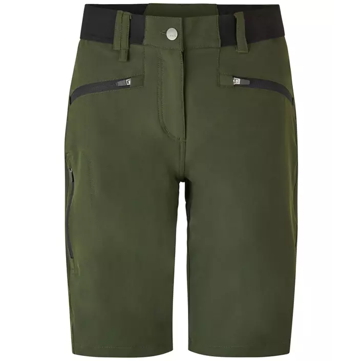 ID CORE women's stretch shorts, Olive Green, large image number 0