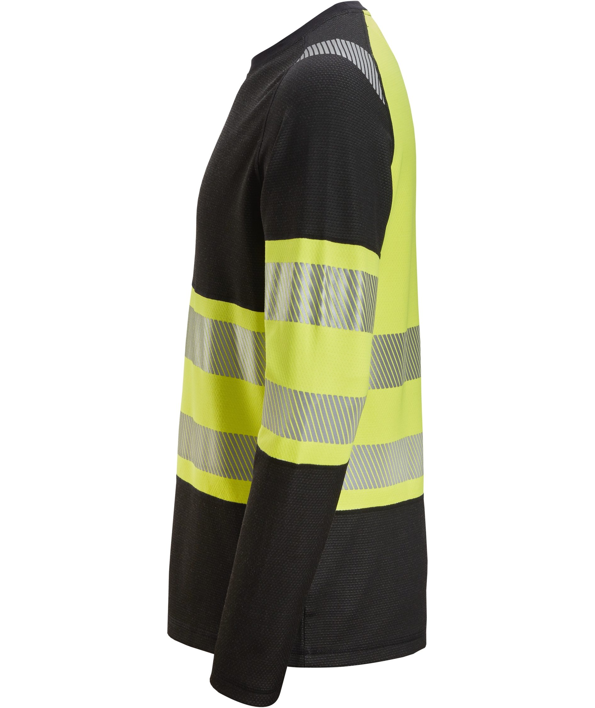 Snickers long-sleeved T-shirt 2430, Black/Hi-Vis Yellow, large image number 3