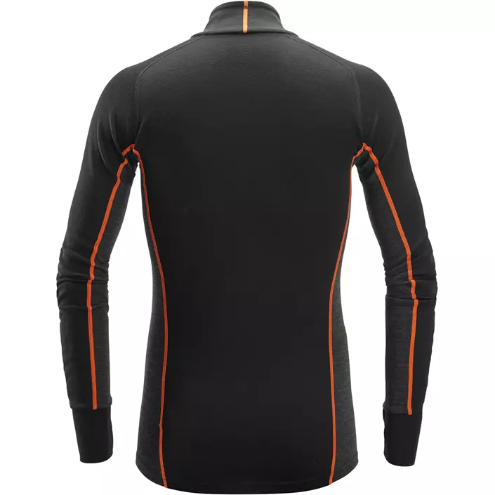 Snickers Stay Warm långärmad T-shirt with merinoull, Black/Anthracite Melange, large image number 1