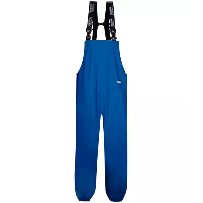 Lyngsøe PU Rain bib and brace trousers LR1455, Royal Blue, large image number 0
