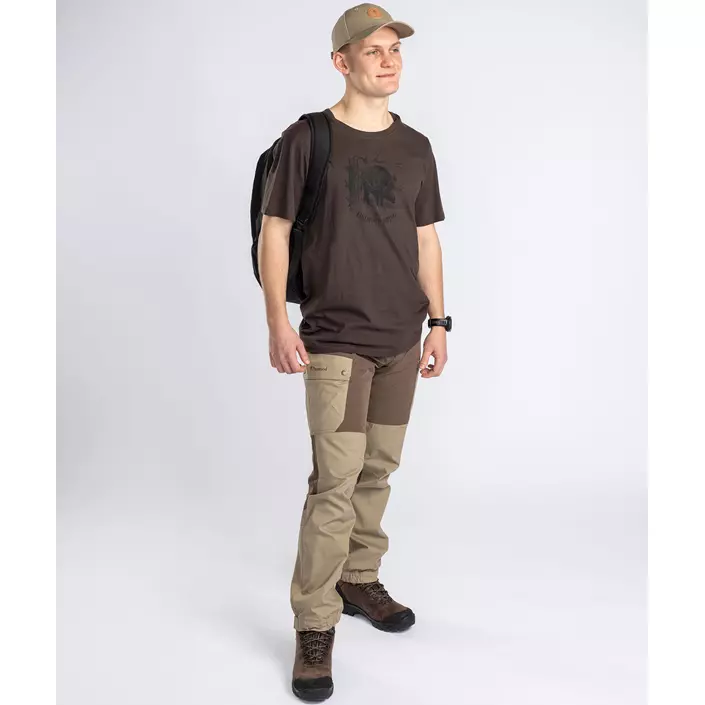 Pinewood Finnveden Trail Hybrid bukser, Earth Brown/Light Khaki, large image number 10