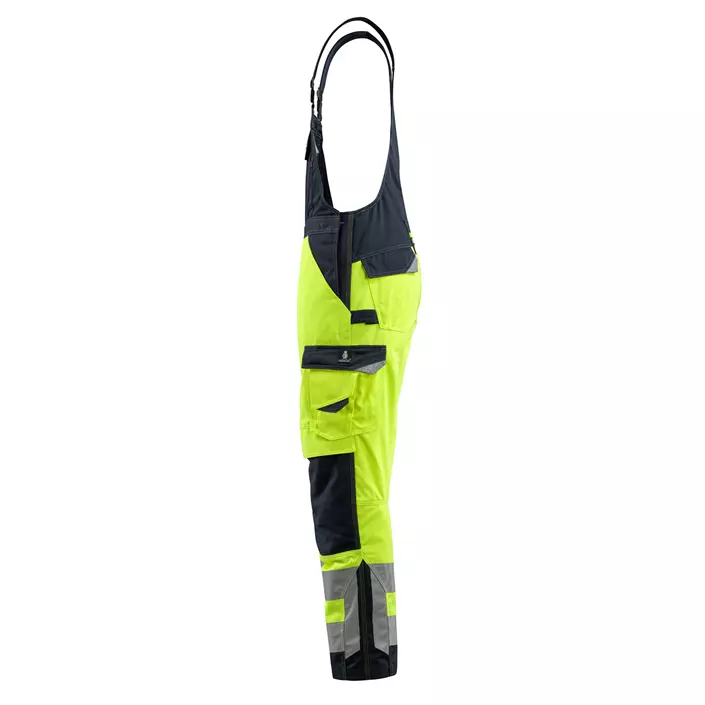 Mascot Safe Supreme Newcastle bib and brace, Hi-Vis Yellow/Dark Marine, large image number 1