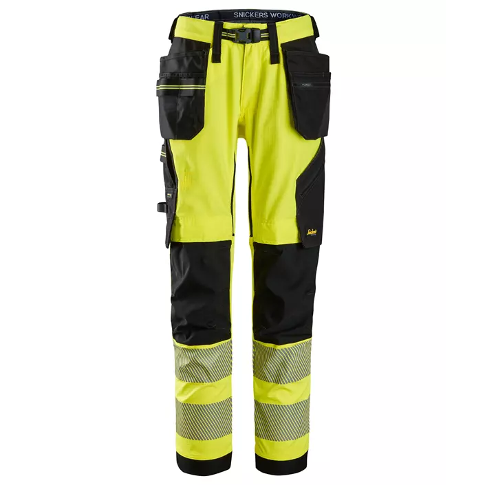 Snickers craftsman trousers 6943, Hi-vis Yellow/Black, large image number 0