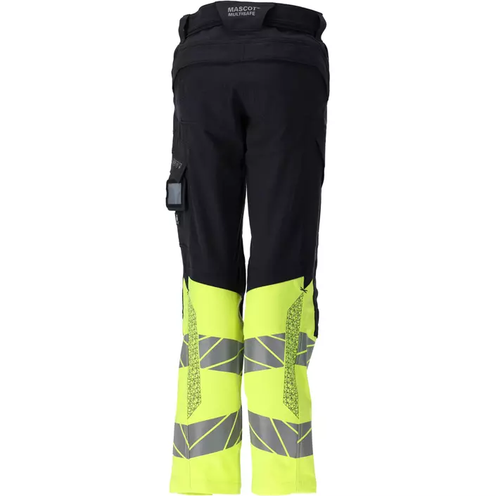 Mascot Accelerate Multisafe diamond fit arbetsbyxa dam full stretch, Mörk Marinblå/Hi-Vis Gul, large image number 1