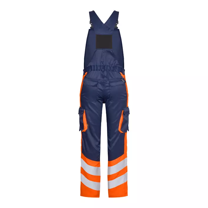 Engel Safety Light hängselbyxa, Blue Ink/Hi-Vis Orange, large image number 1