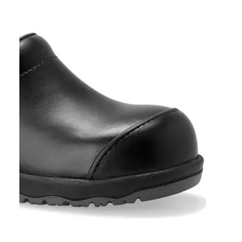 Sanita San Nitril safety clogs with heel cover S2, Black