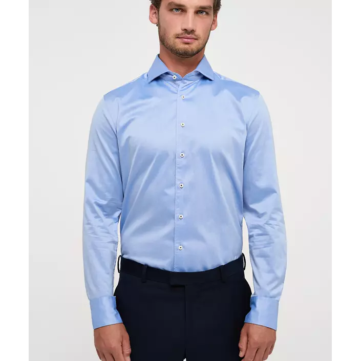 Eterna Soft Tailoring Slim fit Hemd, Medium Blue, large image number 1