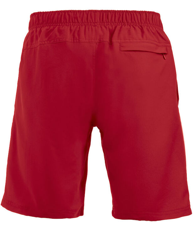Clique Hollis Sportshorts, Rot/Wei&szlig;, large image number 2