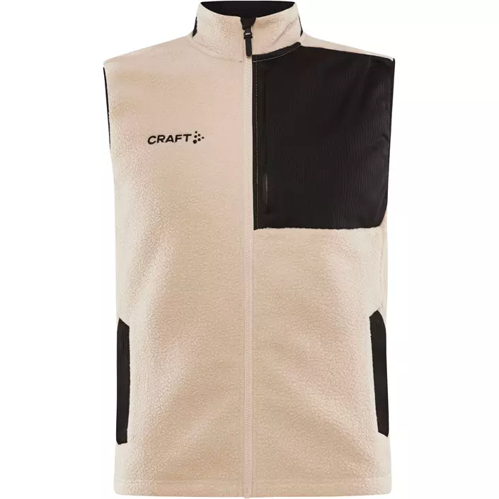 Craft ADV Explore fibre pile vest, Ecru-black, large image number 0