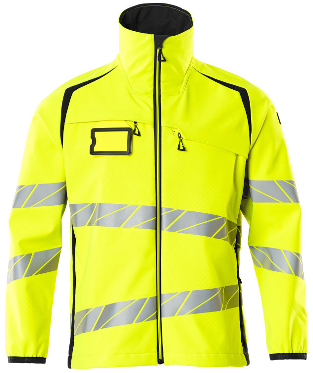 Mascot Accelerate Safe softshell jacket, Hi-vis Yellow/Black