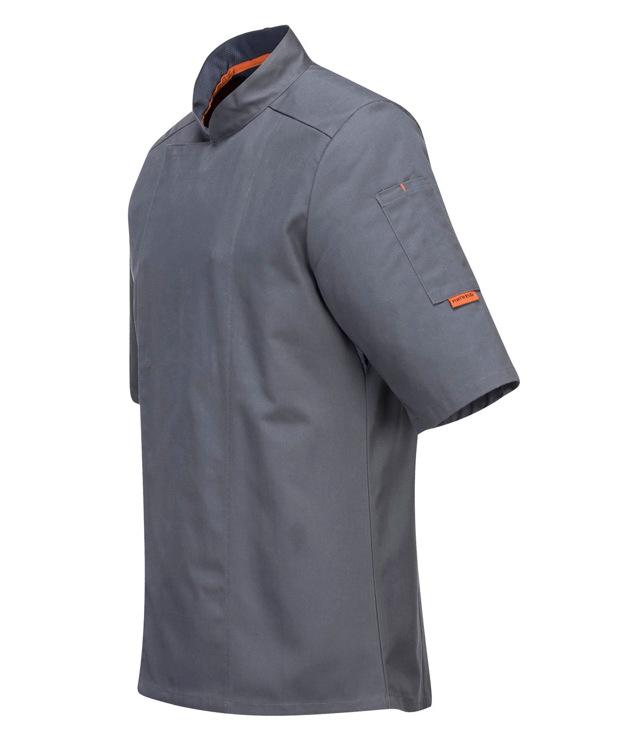 Portwest C738 kokkejakke, Gr&aring;, large image number 2