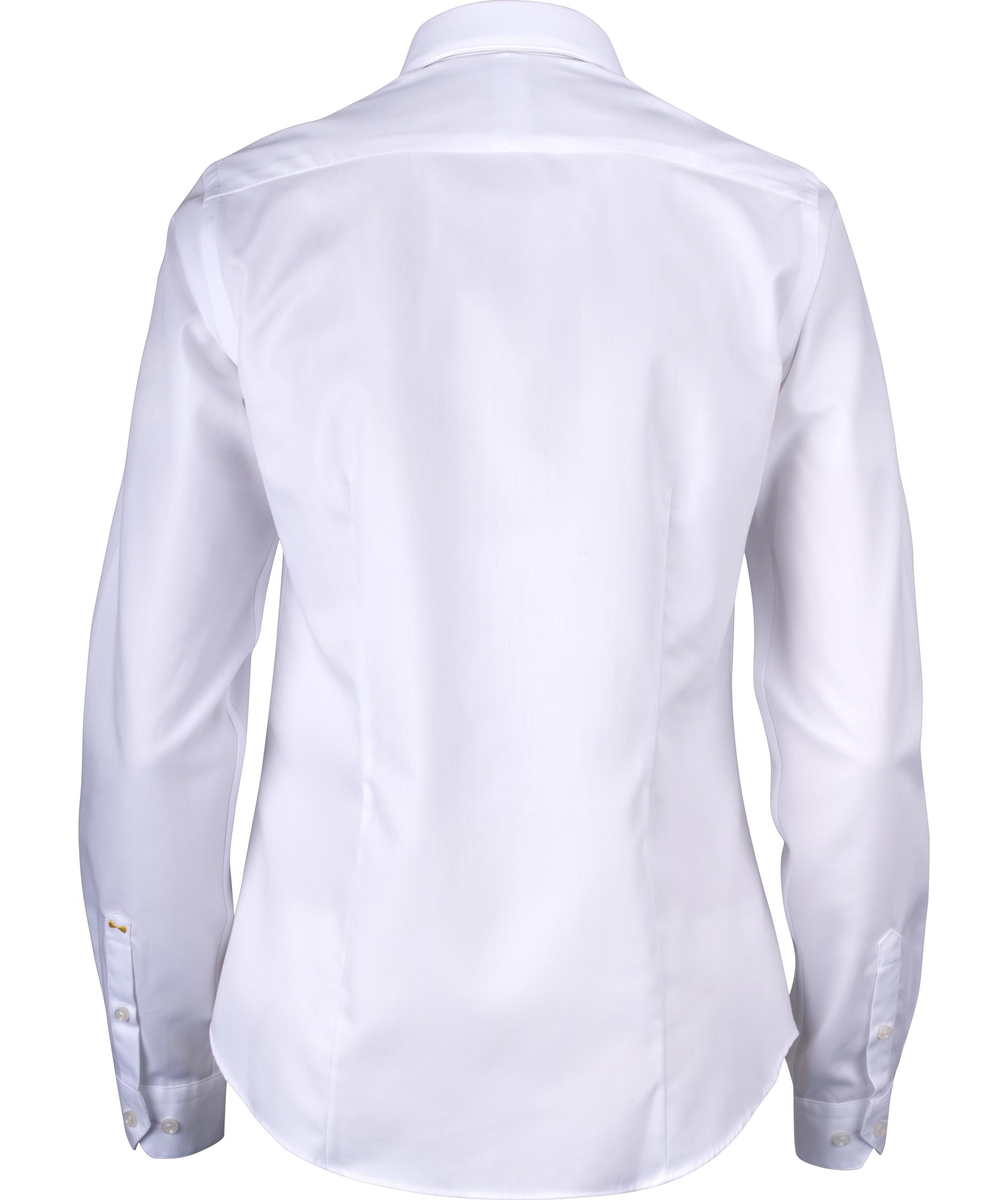 J. Harvest & Frost Twill Yellow Bow 50 lady fit shirt, White, large image number 1