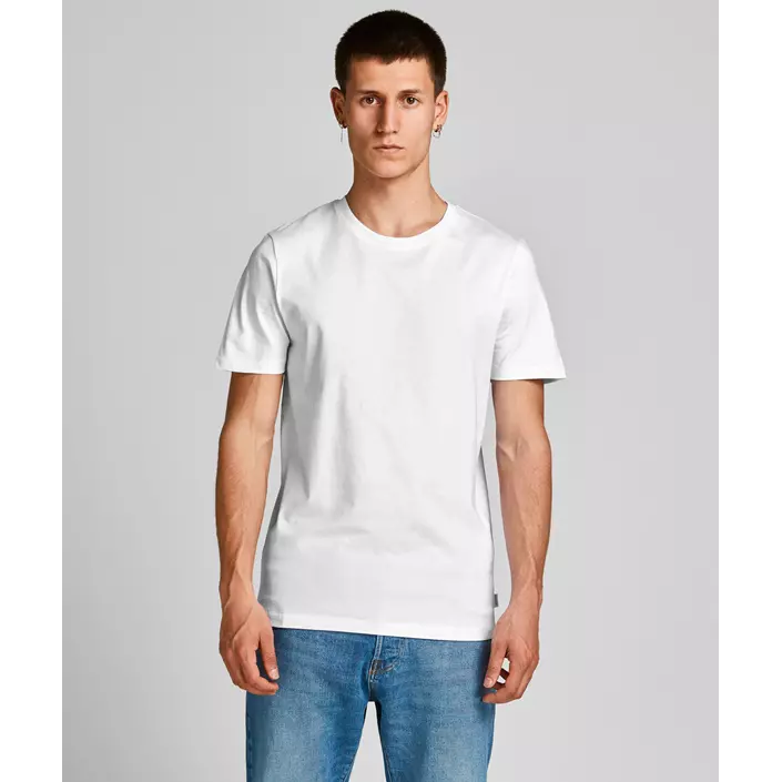 Jack & Jones JJEORGANIC 5er-Pack T-shirt, White/Navy/Black, large image number 1