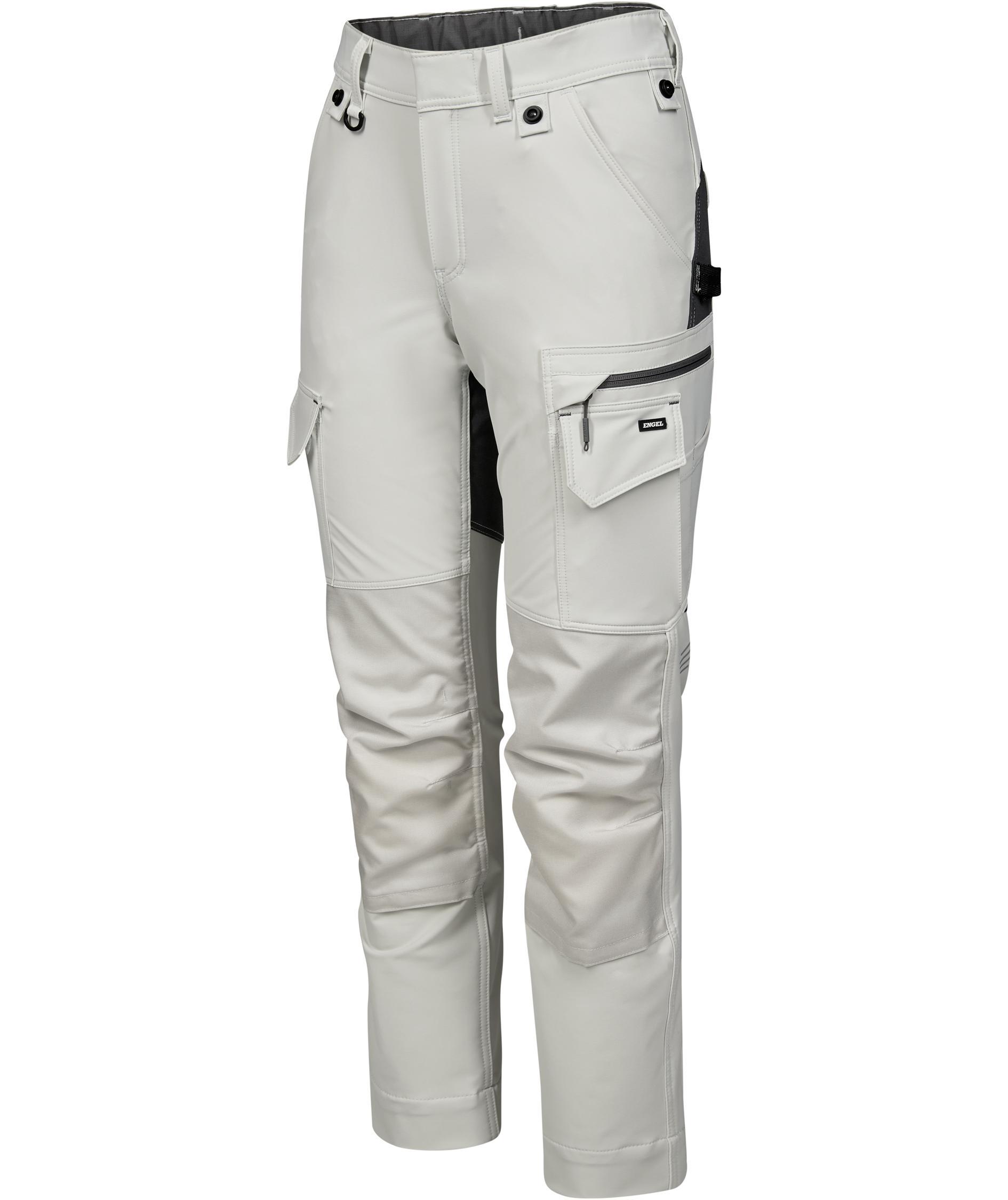 Engel Entire arbetsbyxa full stretch dam, Bone White/Anthracite Grey, large image number 5