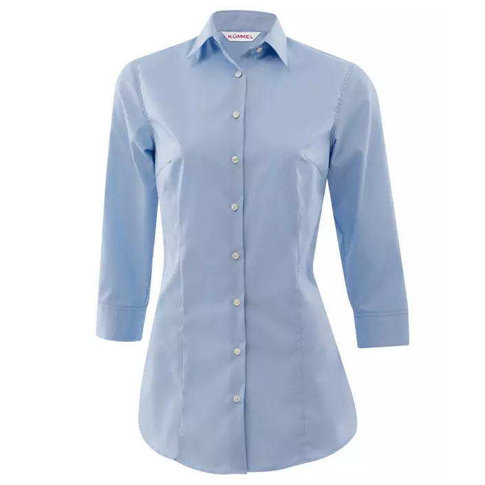 Kümmel Frankfurt classic poplin women's shirt with 3/4 sleeves, Lightblue, large image number 0