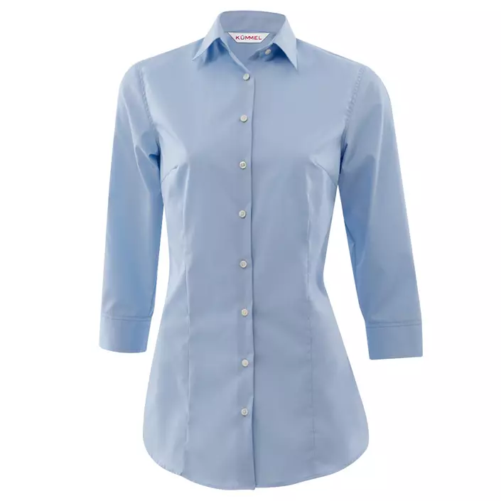 Kümmel Frankfurt classic poplin women's shirt with 3/4 sleeves, Lightblue, large image number 0