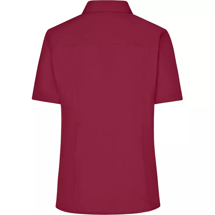 James & Nicholson women's short-sleeved Modern fit shirt, Burgundy, large image number 1