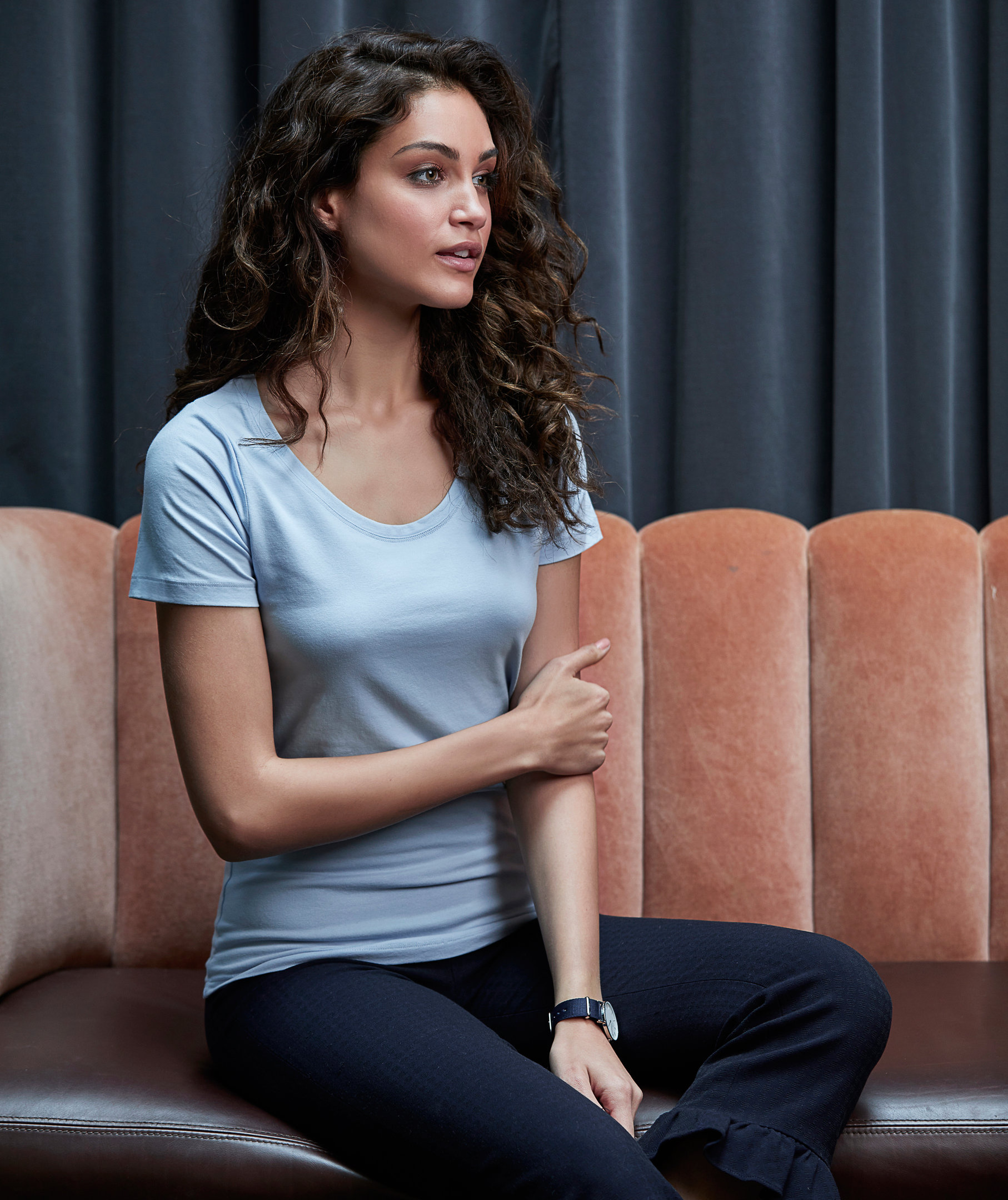 Tee Jays dame Stretch T-skjorte