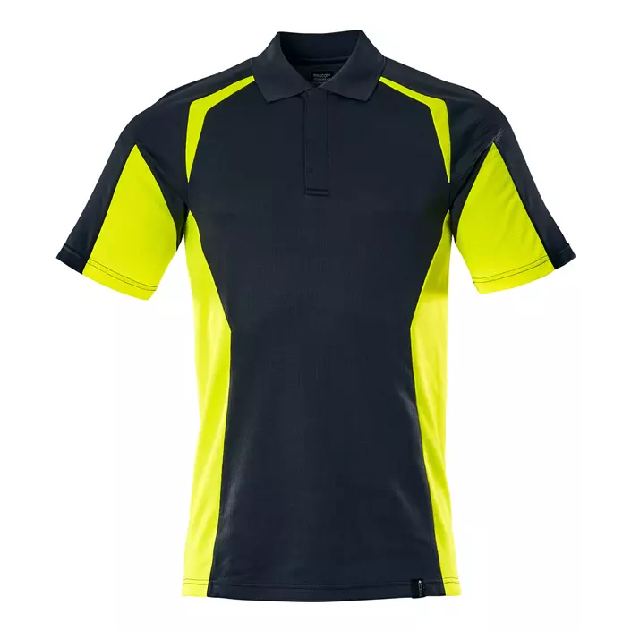 Mascot Accelerate Safe polo shirt, Dark Marine/Hi-Vis Yellow, large image number 0