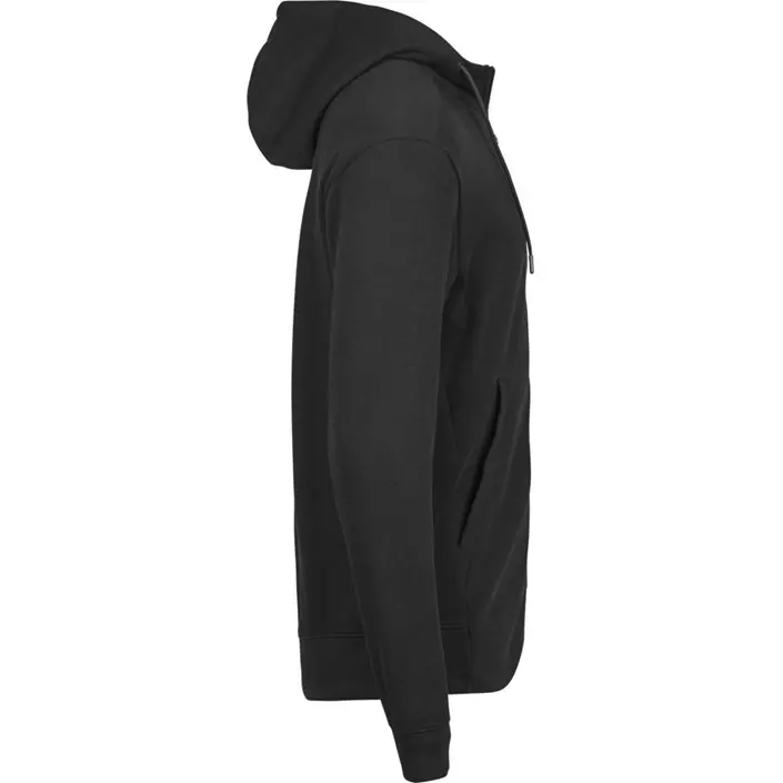 Tee Jays hættetrøje med lynlås, Black, large image number 3