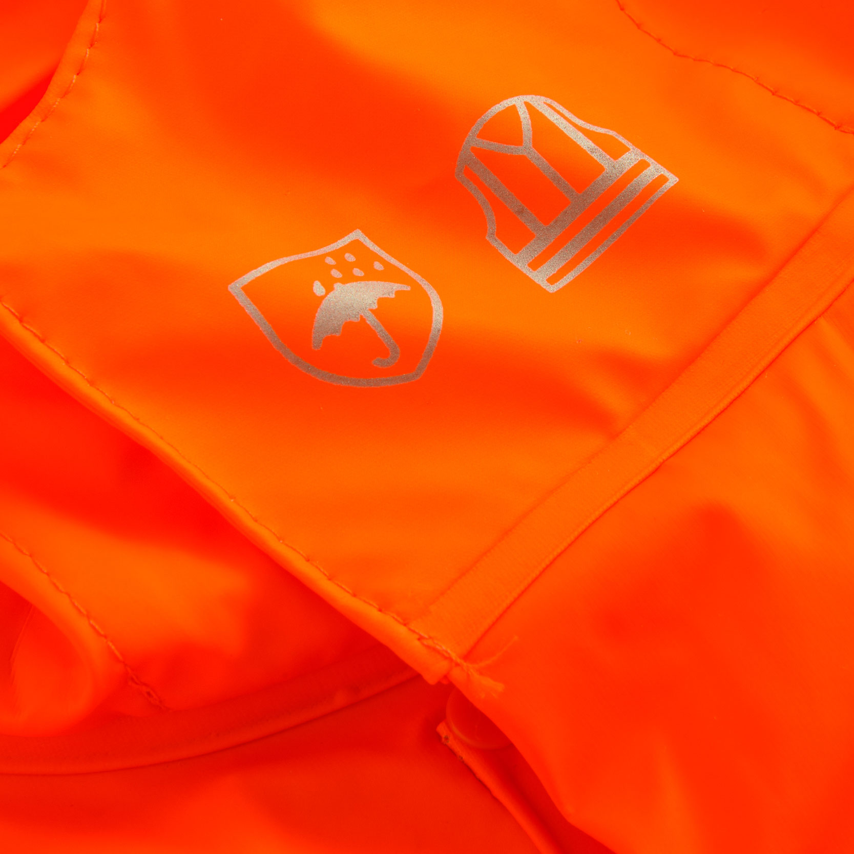 Lyngs&oslash;e PU rain coveralls, Hi-vis Orange, large image number 3