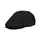 Segers 0564 Flat Cap, Sort, Sort, swatch