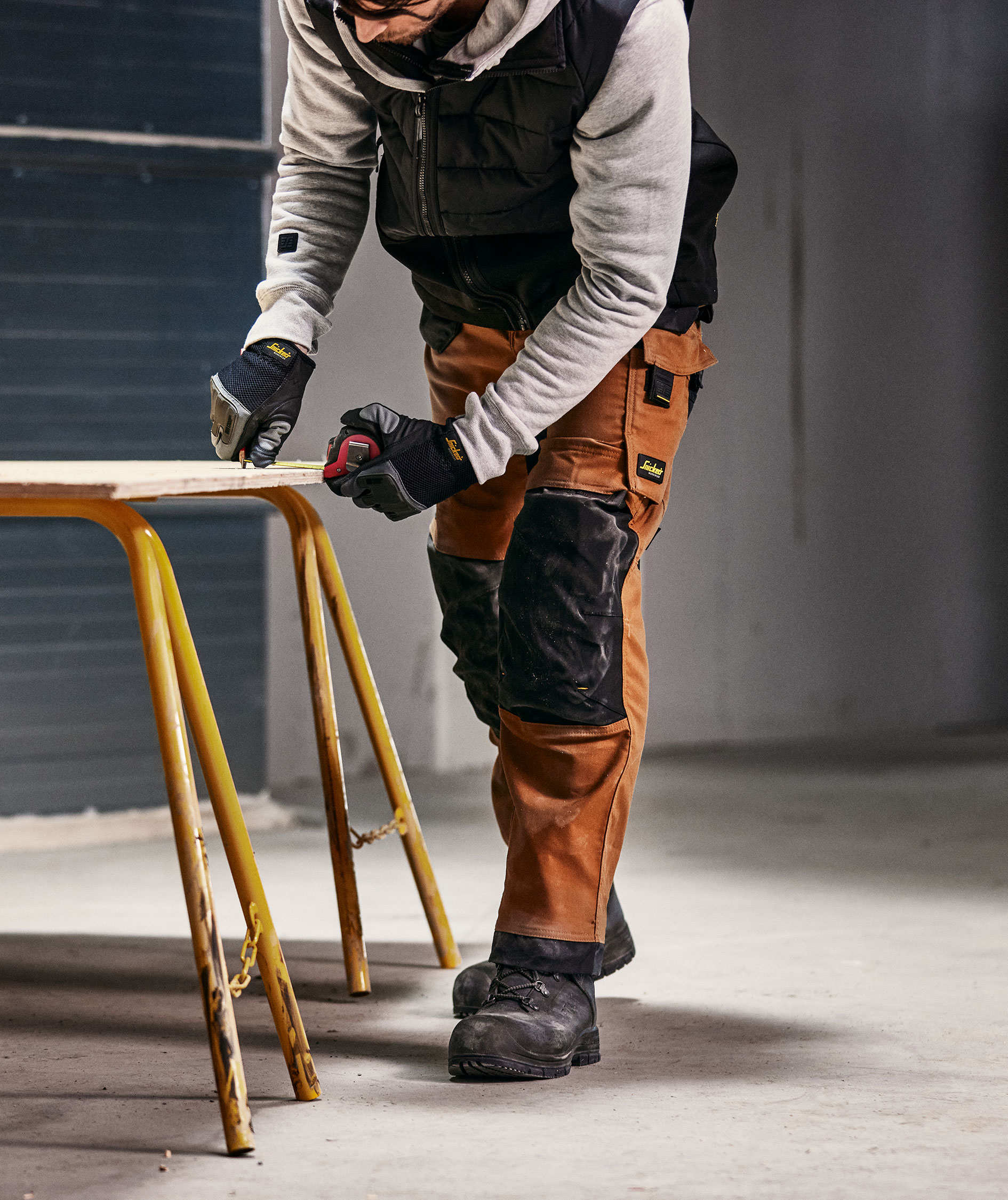 Snickers FlexiWork hybridv&auml;st 4902, Black/Black, large image number 7