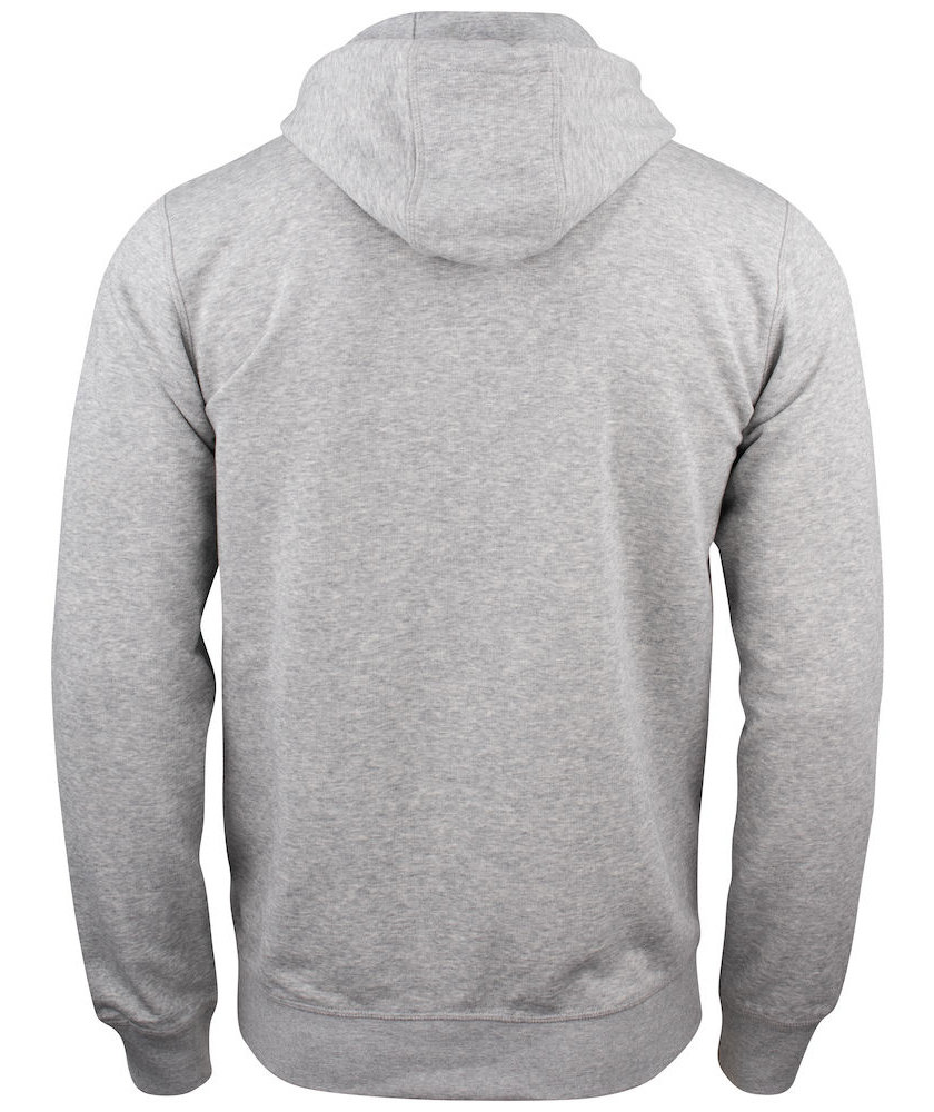 Clique Premium OC hoodie with full zipper, Grey Melange, large image number 2