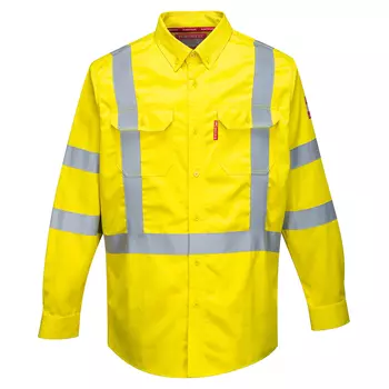 Portwest BizFlame work shirt, Hi-Vis Yellow