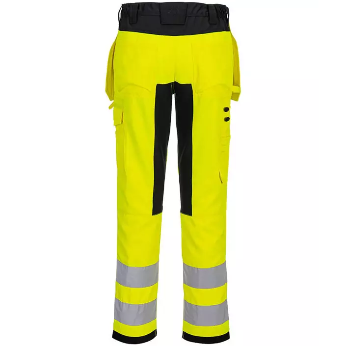 Portwest WX2 Eco craftsman trousers, Hi-vis Yellow/Black, large image number 1