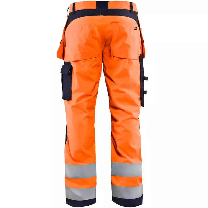 Blåkläder Multinorm håndværkerbukser, Hi-vis Orange/Marine, large image number 1