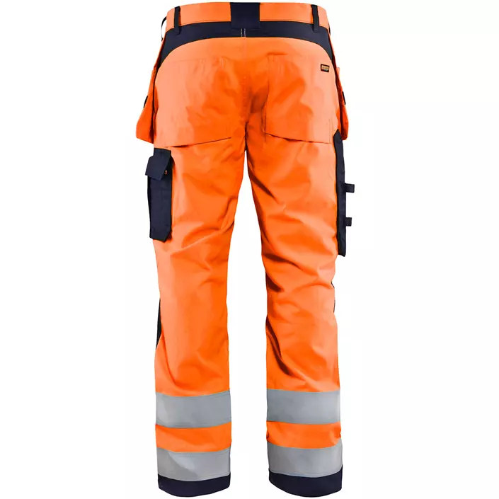 Blåkläder Multinorm håndverksbukse, Hi-vis Oransje/Marineblå, large image number 1
