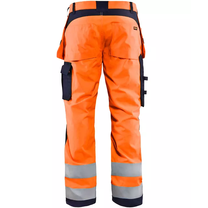Blåkläder Multinorm håndværkerbukser, Hi-vis Orange/Marine, large image number 1