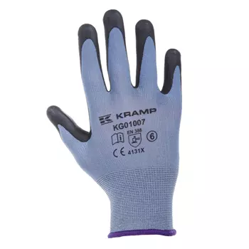 Kramp 1.007 work gloves with dots, Blue/Black