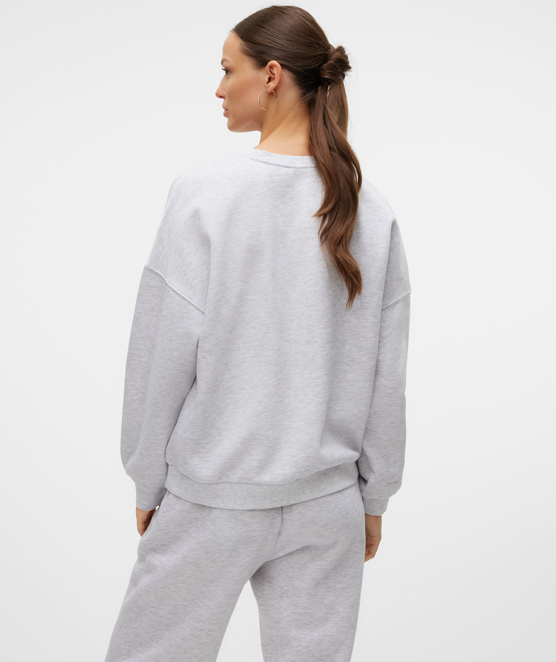 Vero Moda VMSONJA women's sweatshirt, Light Grey Melange, large image number 2