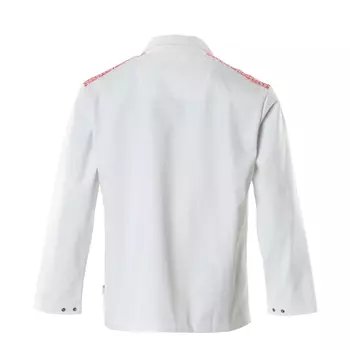 Mascot Food & Care HACCP-approved smock, White/Signalred
