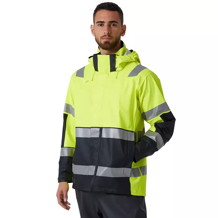 Helly Hansen Alna 2.0 rain jacket, Hi-vis yellow/Ebony, large image number 1