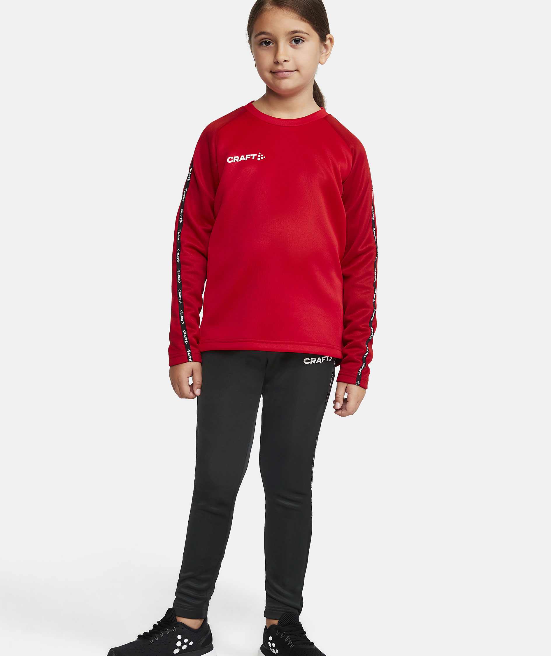 Craft Squad 2.0 treningsgenser for barn, Bright Red-Express, large image number 8