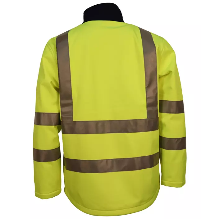 Ocean softshell jacket, Hi-Vis yellow/marine, large image number 1