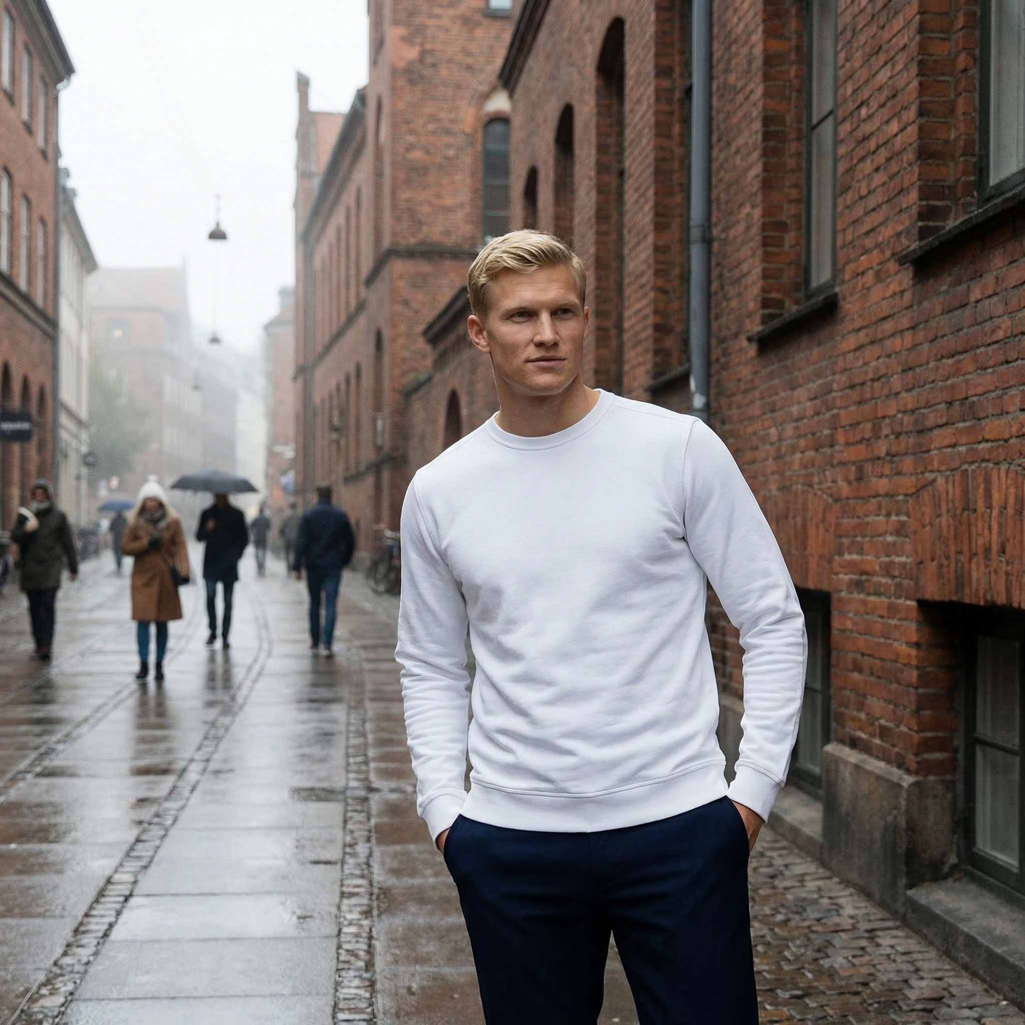 ID CORE sweatshirt, Hvid