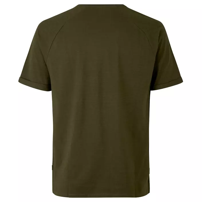 ID Core slub T-shirt, Olivengrøn, large image number 2