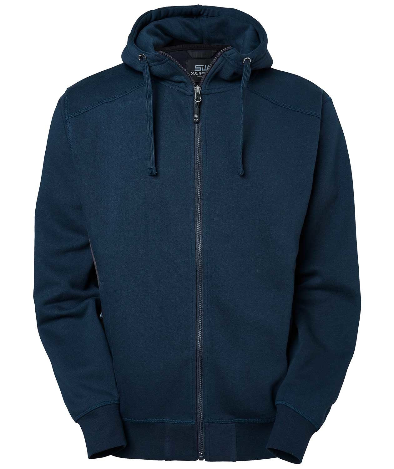 South West Franklin hoodie with full zipper, Navy/Grey, large image number 0