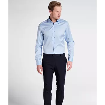 Eterna Cover Slim fit Hemd mit Kontrastfarben, Hellblau
