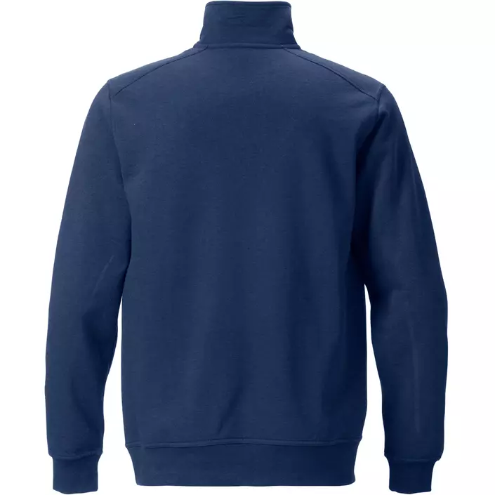 Fristads sweatshirt half zip 7607, Mørk Marine, large image number 1