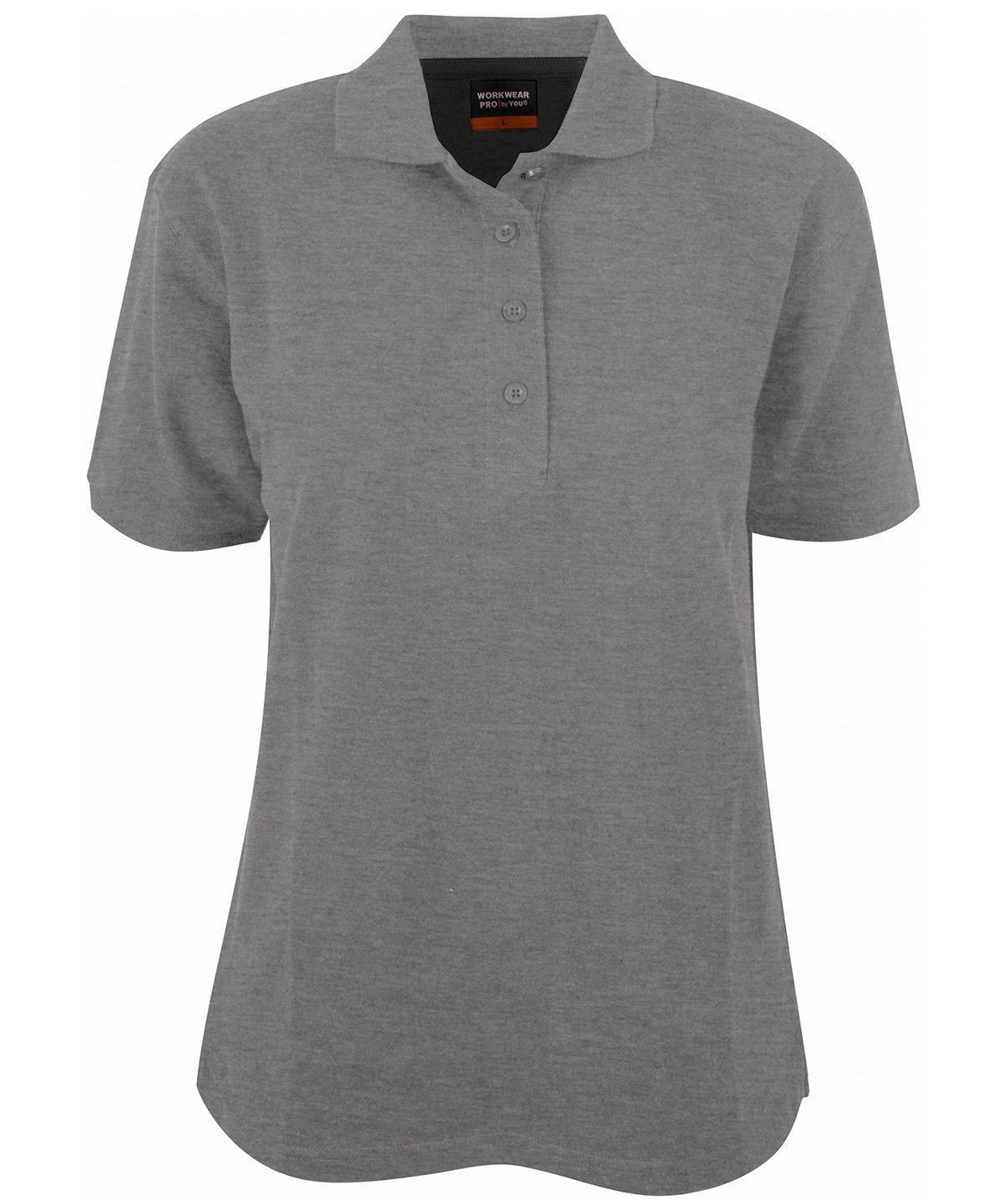 YOU Carolina women's polo shirt, Grey Melange, Grey Melange, swatch