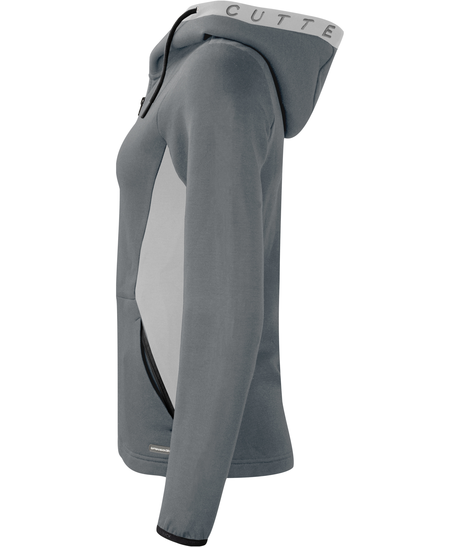 Cutter & Buck Pemberton women's Hood Zip, Pistol, large image number 3