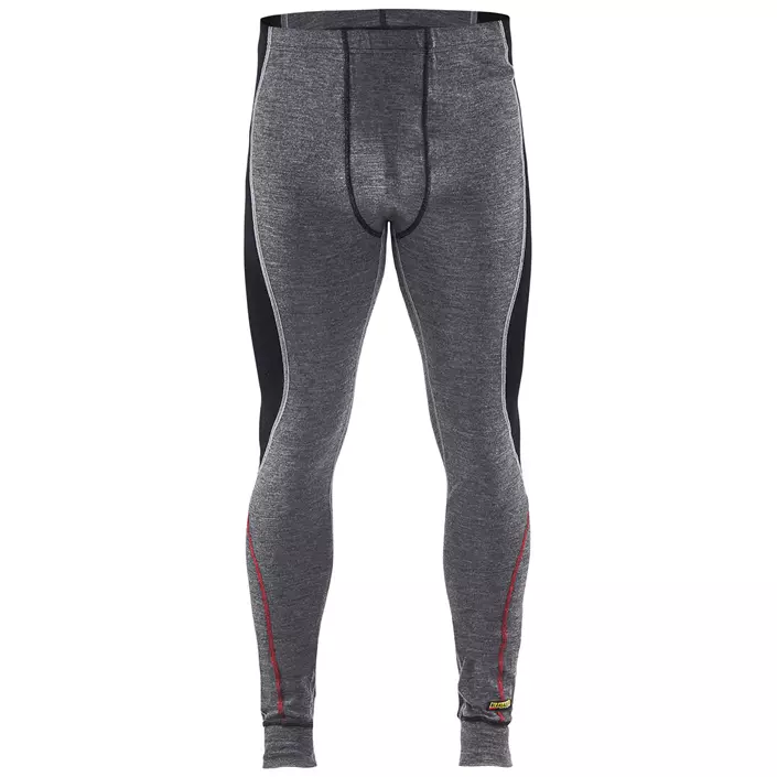 Blåkläder XWARM long underpants with merino wool, Grey/Black, large image number 0